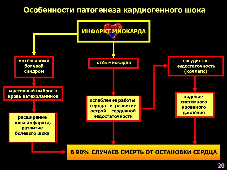 Кардиогенный шок варианты клиническая картина диагностика неотложная терапия