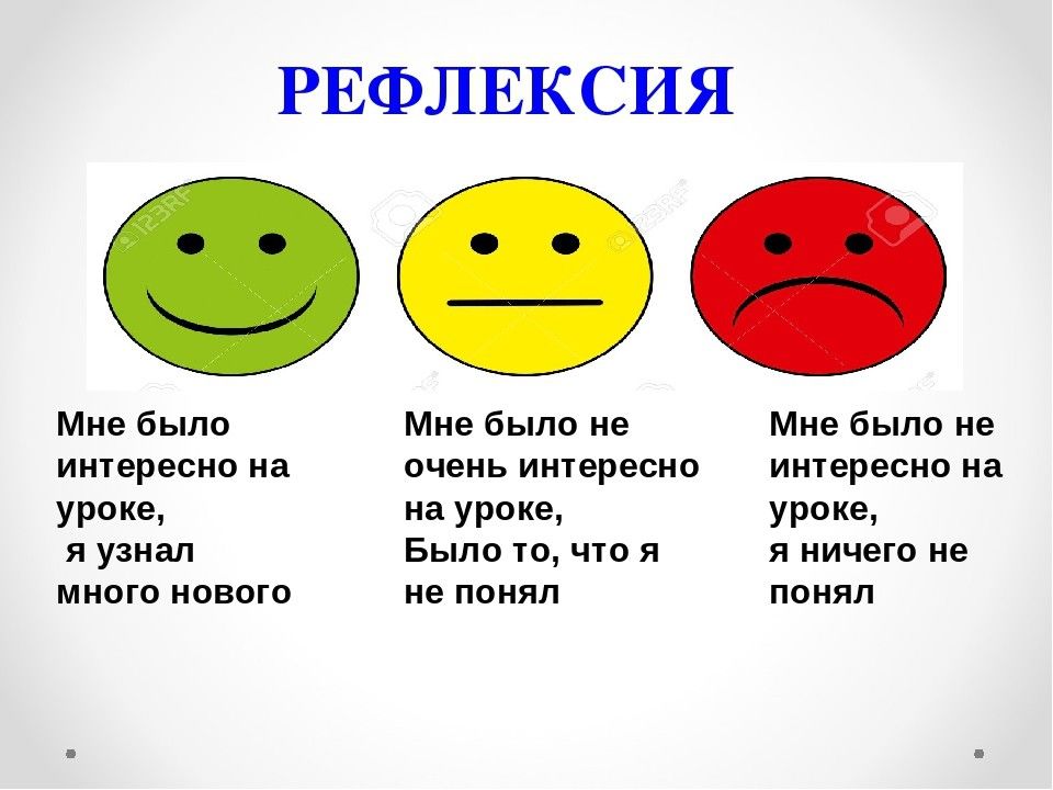 Картинки рефлексия на уроках в начальной школе по фгос