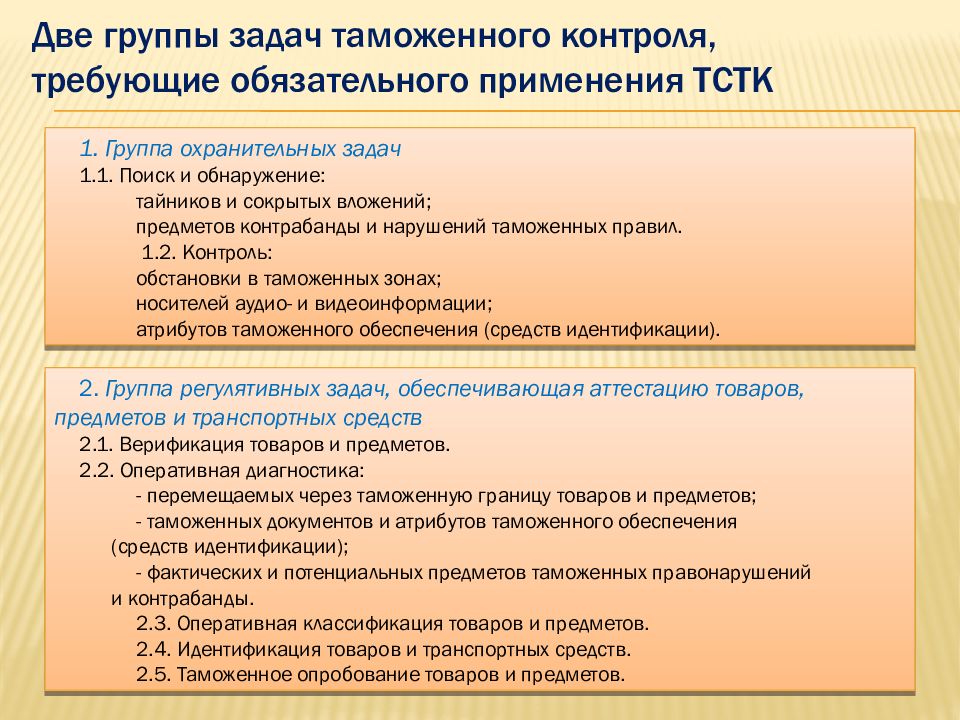 Средства таможенного контроля. Задача технических средств таможенного контроля. Оперативные задачи таможенного контроля это. Применение технических средств таможенного контроля (ТСТК). Задачи по таможенному контролю.