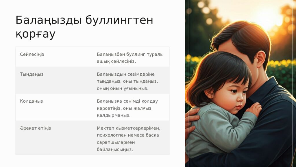 Буллингтен қорған Егер сіз немесе сіз білетін адам буллингке ұшыраса, жалғыз
