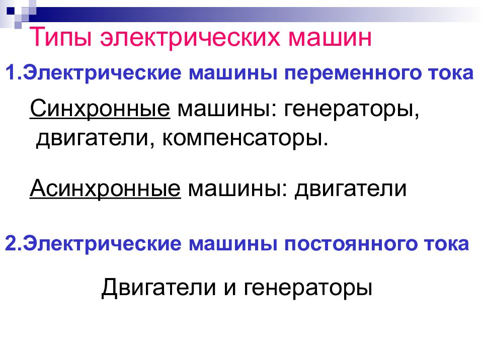 Презентация на тему машины переменного тока