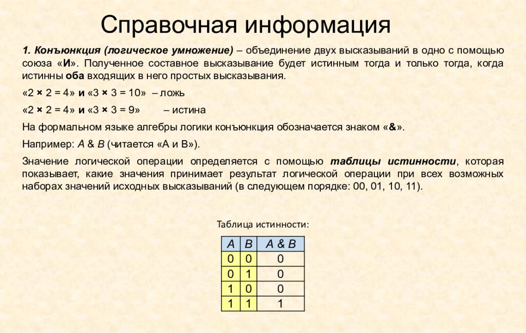 Справочная информация