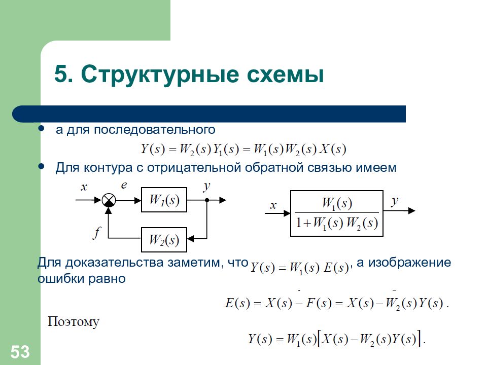 Теория автоматического управления схемы