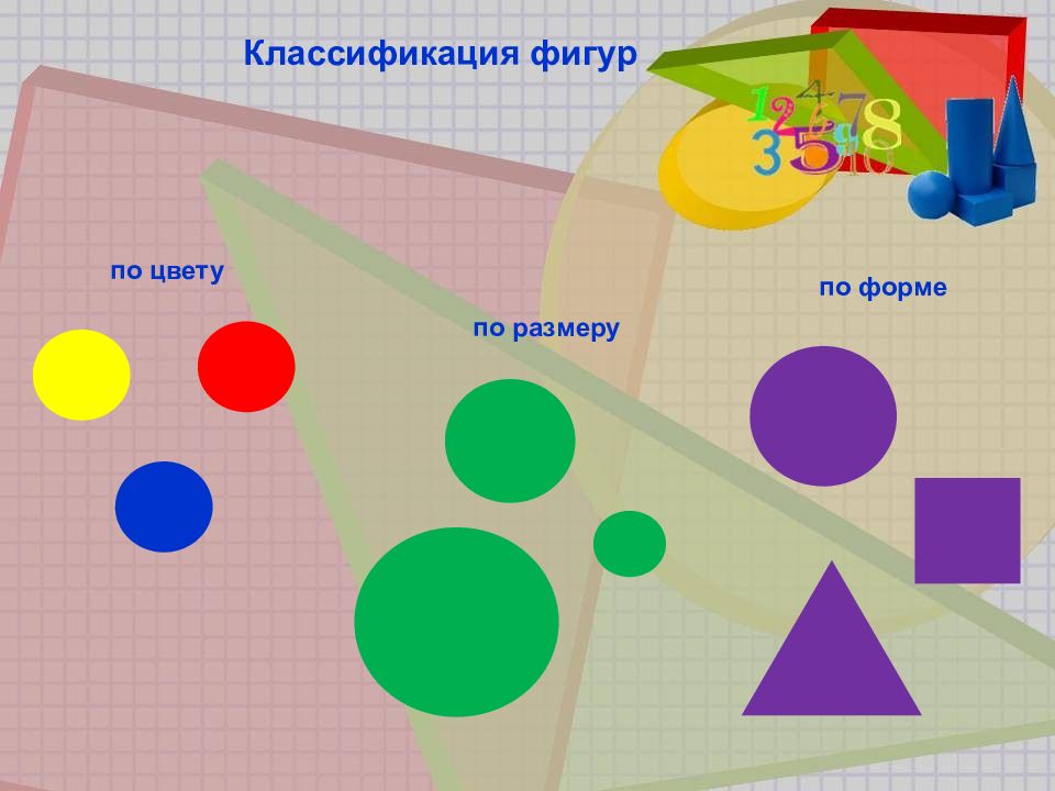 Проект форма размер цвет узоры и орнаменты 1 класс