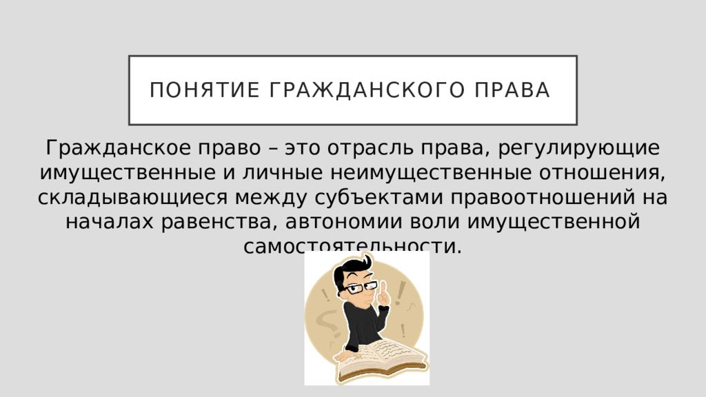 Основы гражданского права презентация 11 класс