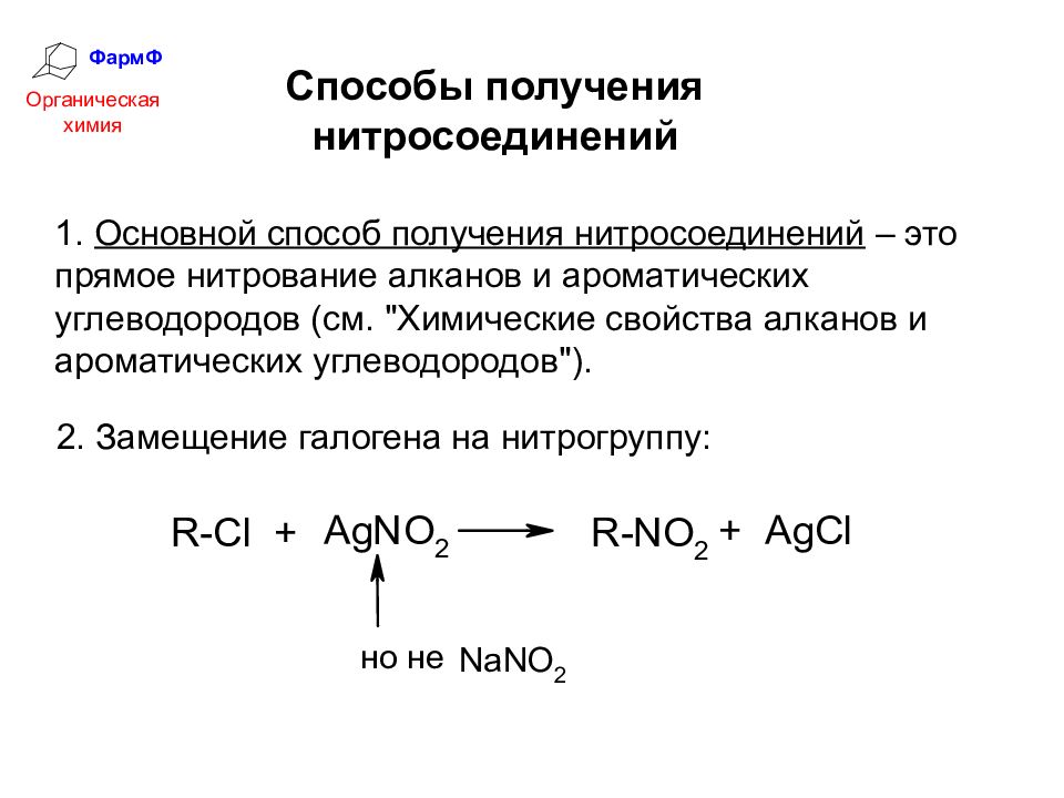 Реакция нитрования алканов. Реакция получения нитросоединений. Нитросоединения органическая химия. Химические реакции нитросоединений. Нитросоединения из спиртов.