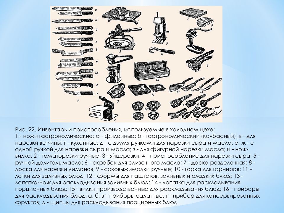 Организация холодного цеха