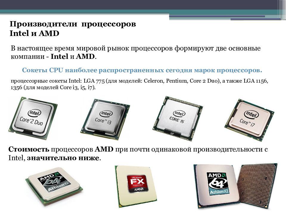 Презентация процессор amd