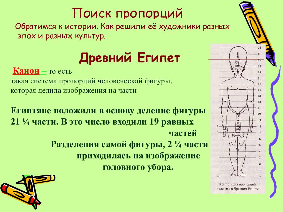 Пропорции фигуры человека презентация