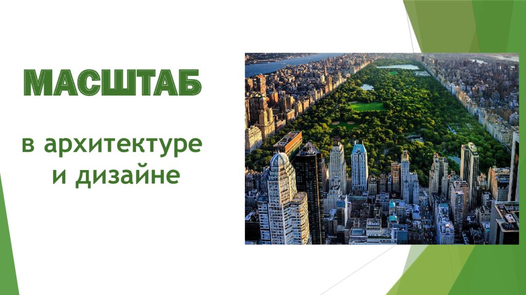 МАСШТАБ в архитектуре и дизайне