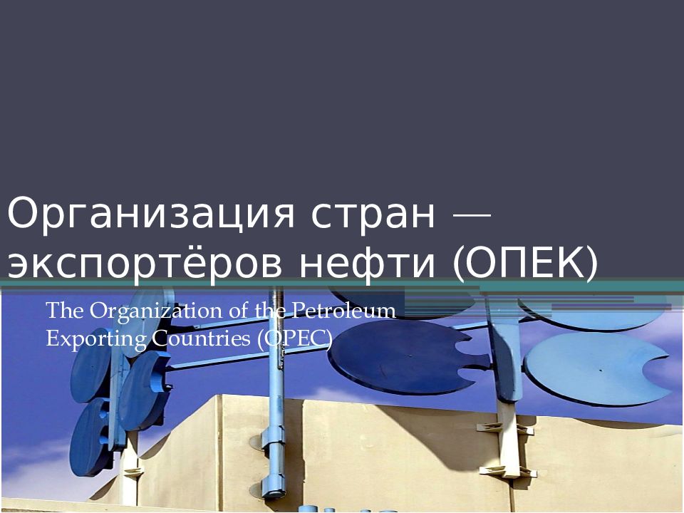 Организация стран — экспортёров нефти (ОПЕК)