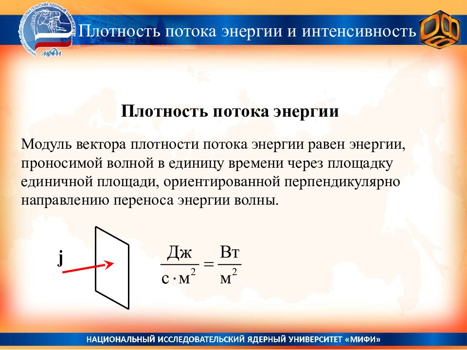 Плотность потока волны