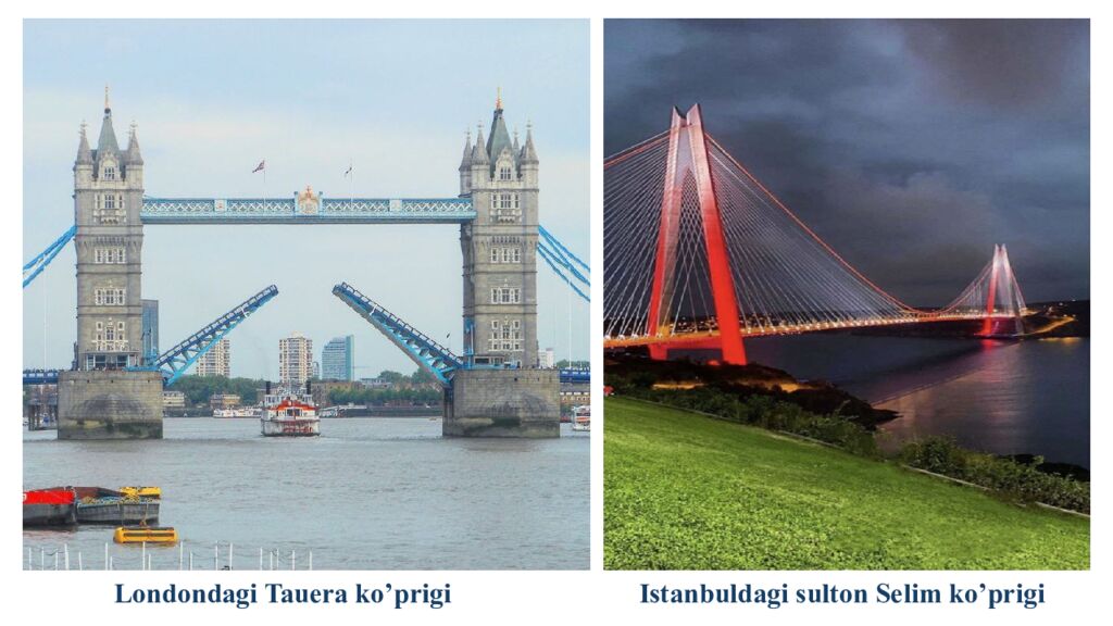 Londondagi Tauera ko’prigi Istanbuldagi sulton Selim ko’prigi