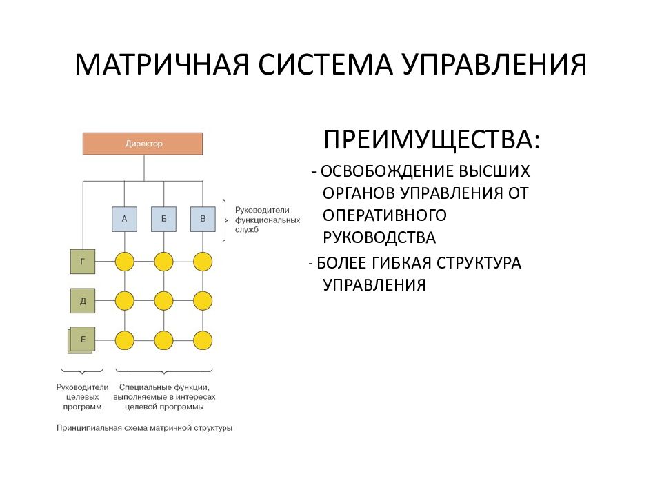 Матричный вид структуры