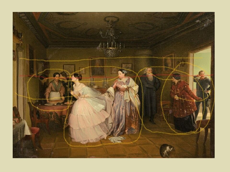 ПАВЕЛ АНДРЕЕВИЧ ФЕДОТОВ 1825 - 1852 «СВАТОВСТВО МАЙОРА» 1848 г. Материал: