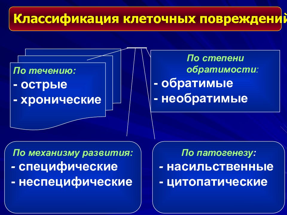 Повреждение клетки патофизиология презентация