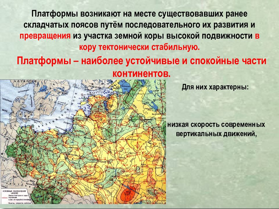Континент платформа. Строение складчатых поясов. Платформ континента. Развитие складчатых поясов. Внутреннее строение складчатых поясов.