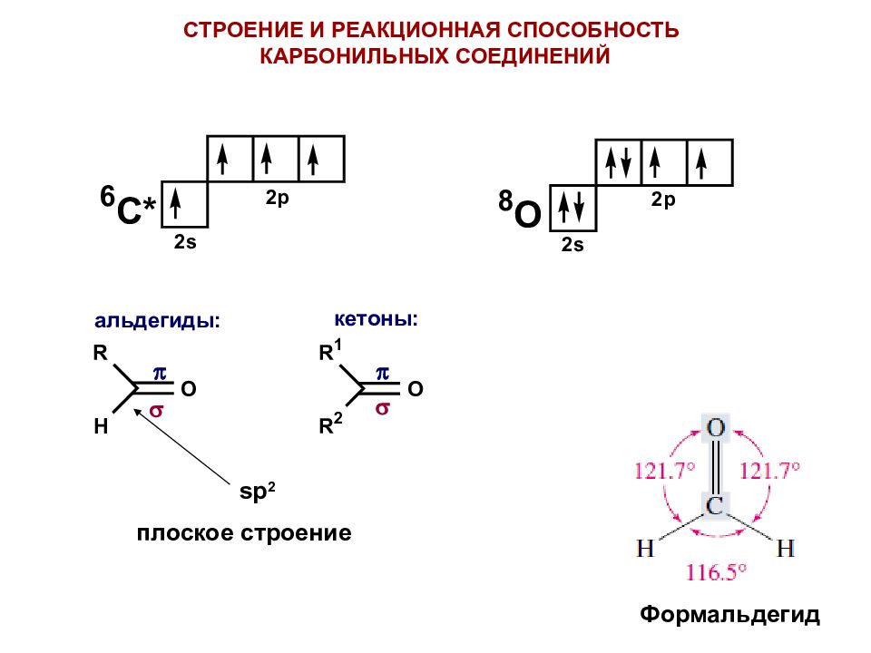 Карбонильная группа альдегидов и кетонов. Реакционная способность карбонильных соединений. Строение карбонильной группы кетонов. Кетоны строение карбонильной группы. Электронное строение альдегидов и кетонов реакционные центры.