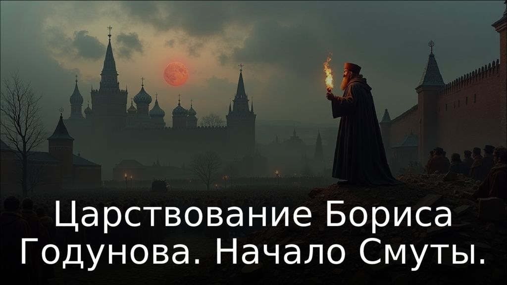 Царствование Бориса Годунова. Начало Смуты