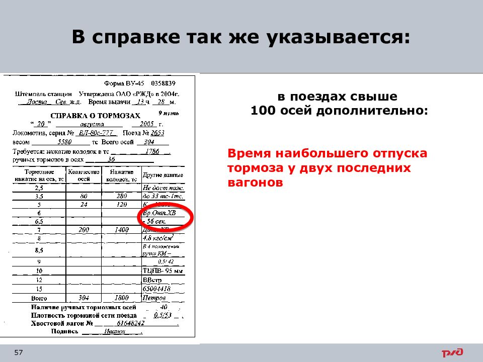 Какие вагоны записывают форму ву 15. Справка формы ву-45 об обеспеченности поезда тормозами. Заполнение ву 45 пассажирского поезда. Справка о тормозах.