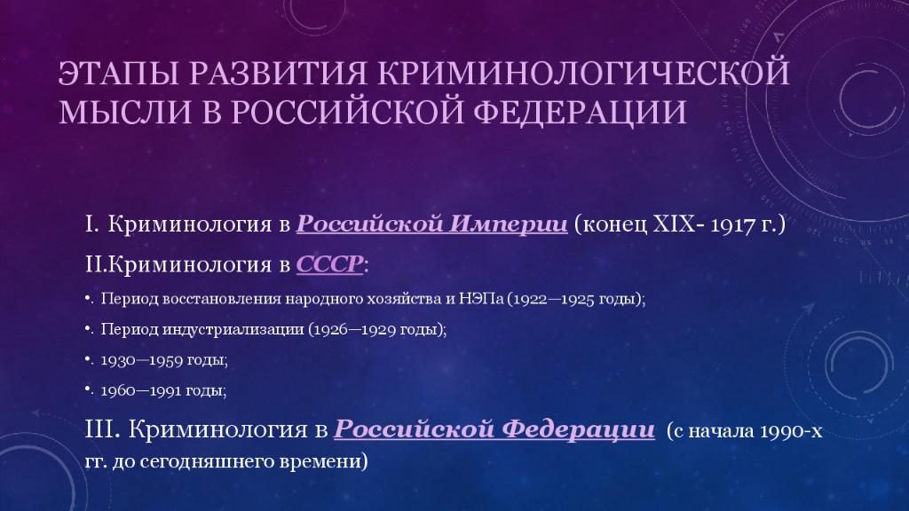 История криминологии презентация