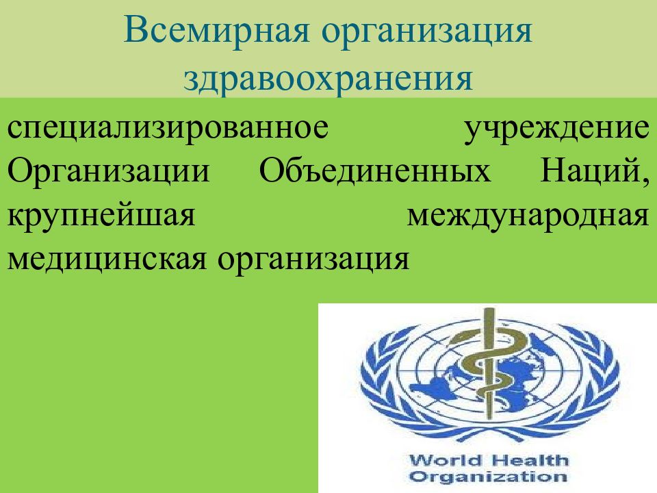 Специализированные организации оон. Всемирная организация здравоохранения. Всемирная организация Здра. Воз Всемирная организация здравоохранения презентация. Международные медицинские организации.