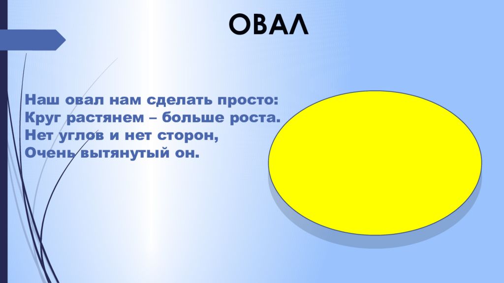 Сторона очень. Овал для презентации. Овал с углами. Растянутый круг. Сонник геометрические фигуры овал.