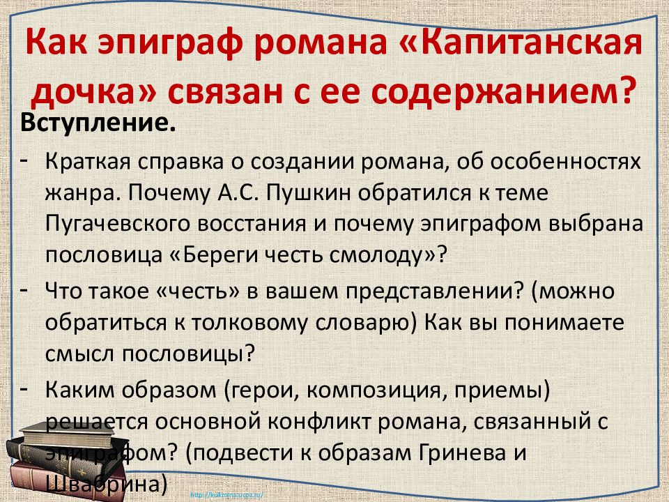 Сочинение капитанская дочка честь смолоду