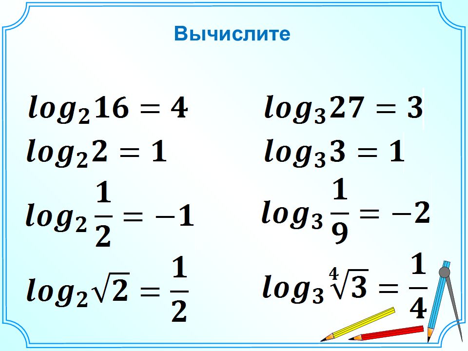 Квадрат логарифма