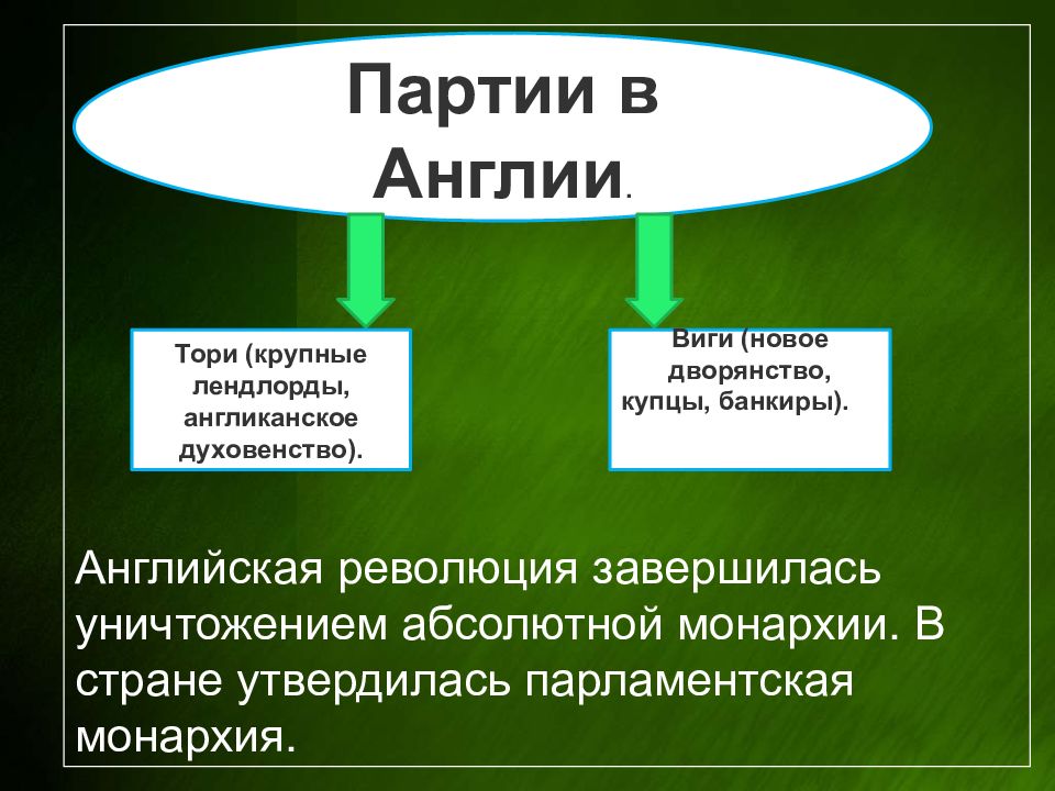 Партии в англии. Партия Тори и Виги в Англии. Партии английской революции. Политические партии в Англии в 17 веке.