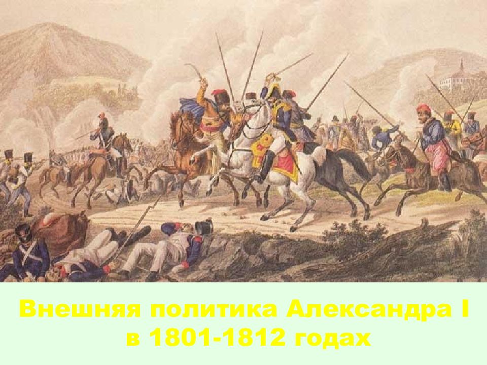 Внешняя политика Александра I в 1801-1812 годах