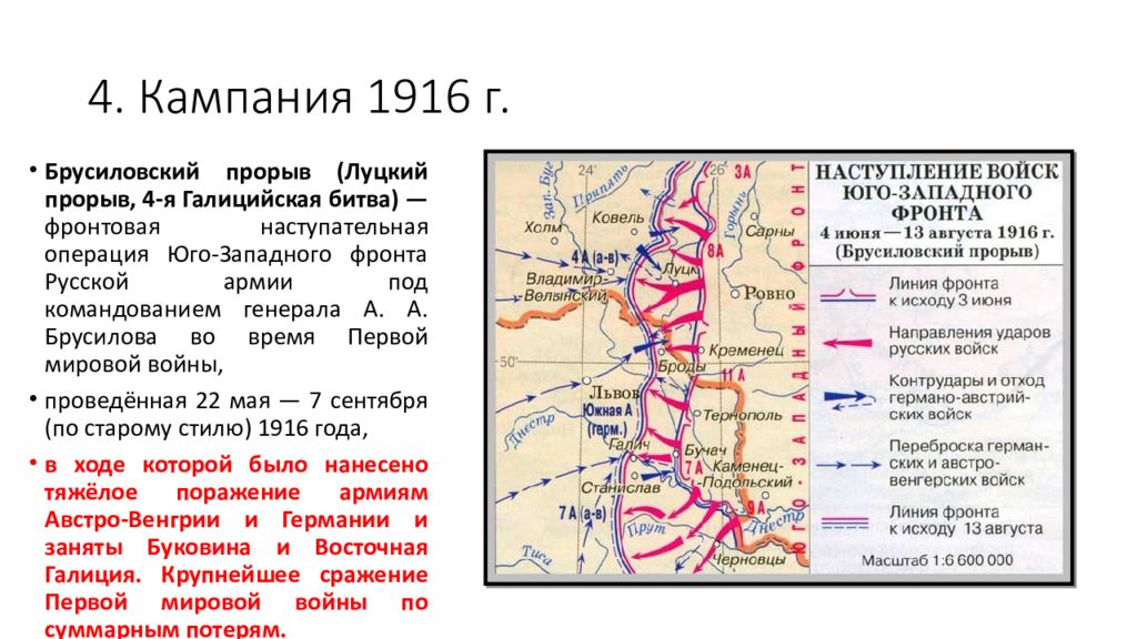 Западный фронт 1916 года. Брусиловский прорыв 1916 карта. Брусиловский прорыв 1916 год.