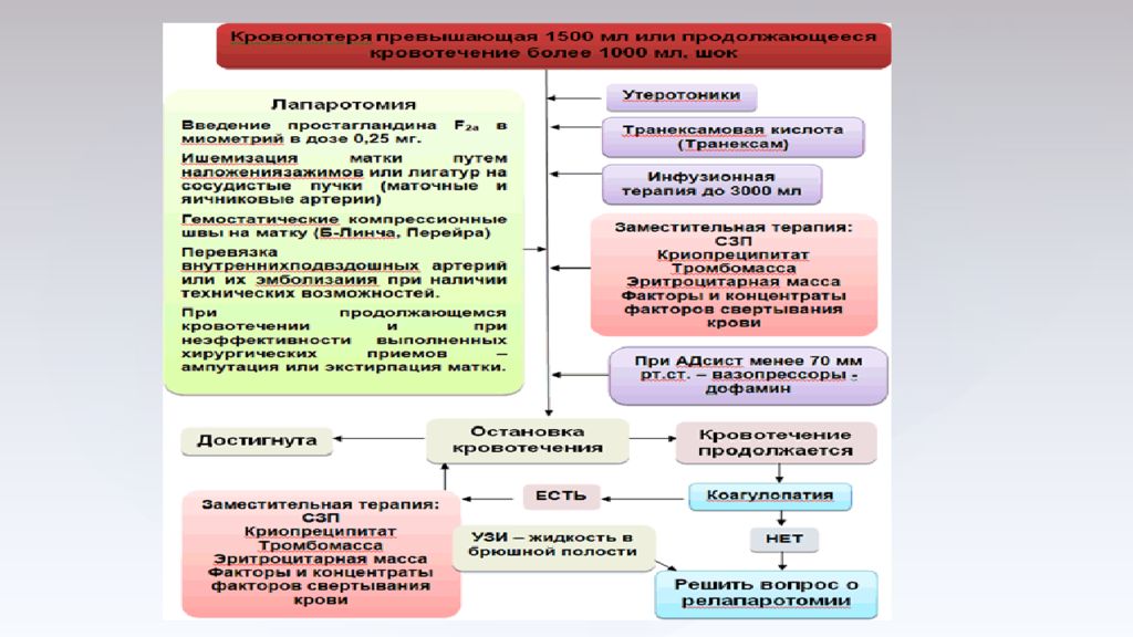 Акушерское кровотечение помощь