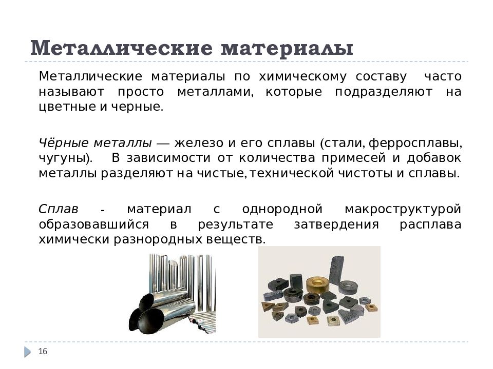 Виды металлов. Металлические материалы. Легкие металлические материалы. Классификация металлических материалов.
