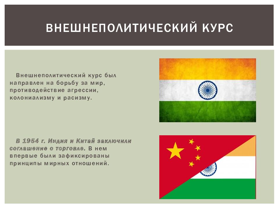 Китай и индия во второй половине 20 века презентация