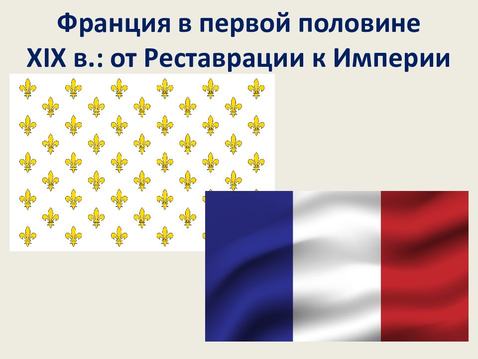 Франция в первой половине XIX в.: от Реставрации к Империи