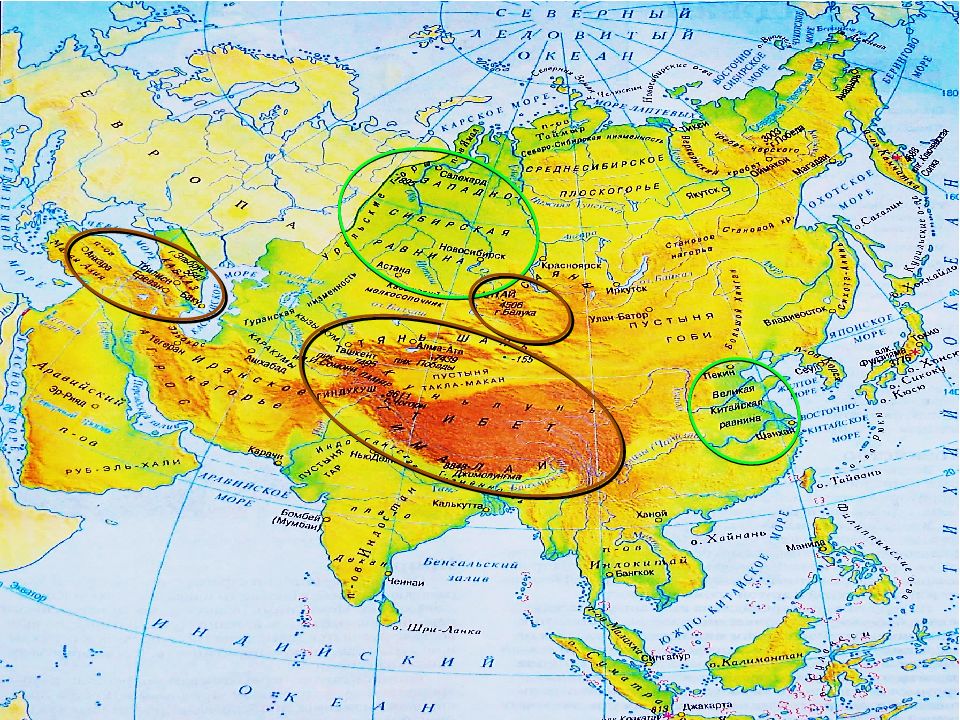 Пустыни евразии на карте. Пустыня в Азии на карте. Крупные пустыни Евразии на карте. Пустыни зарубежной Азии.
