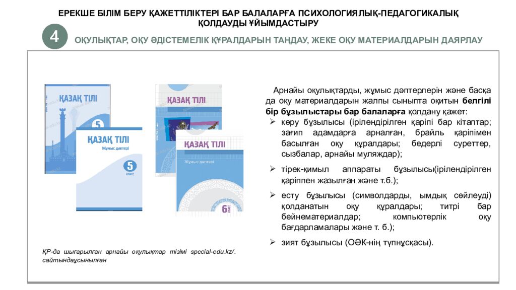 ИНКЛЮЗИВТІ БІЛІМ БЕРУ НЕГІЗДЕРІ, ҚҰРАЛДАРЫ ЖӘНЕ ПРАКТИКАЛЫҚ ШЕШІМДЕРІ