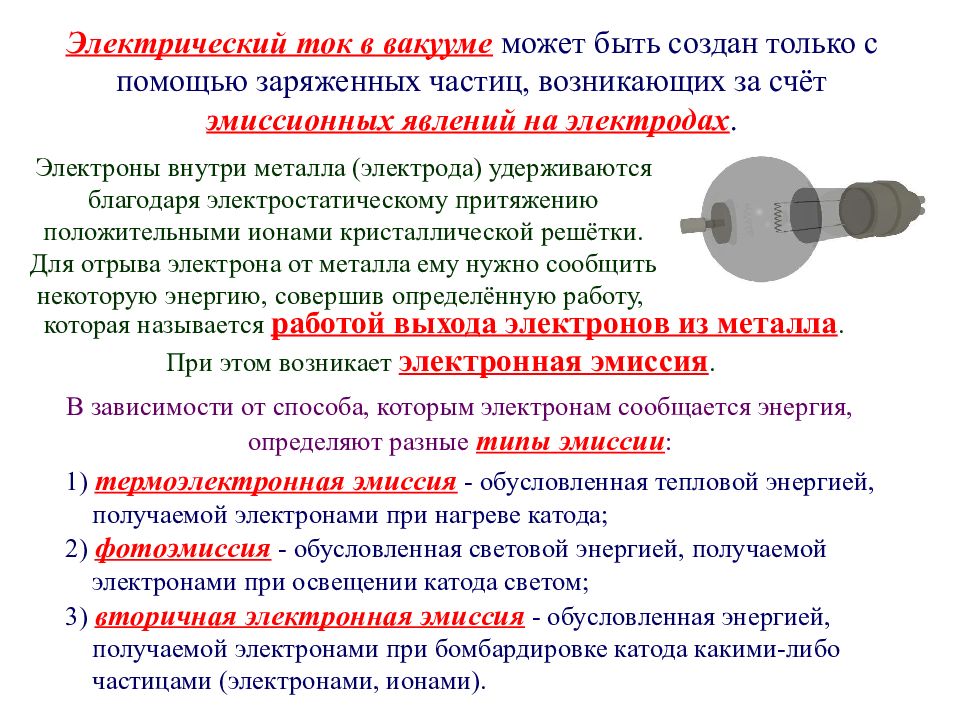 Электрический ток в вакууме. Условия существования электрического тока в вакууме. Элеустрический ИОК В вакуумн. Электрический ток в акуме. Эл ток в вакууме.