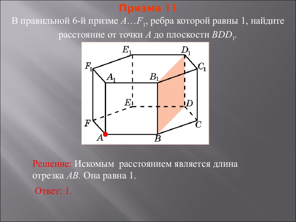 6 расстояние от точки до плоскости