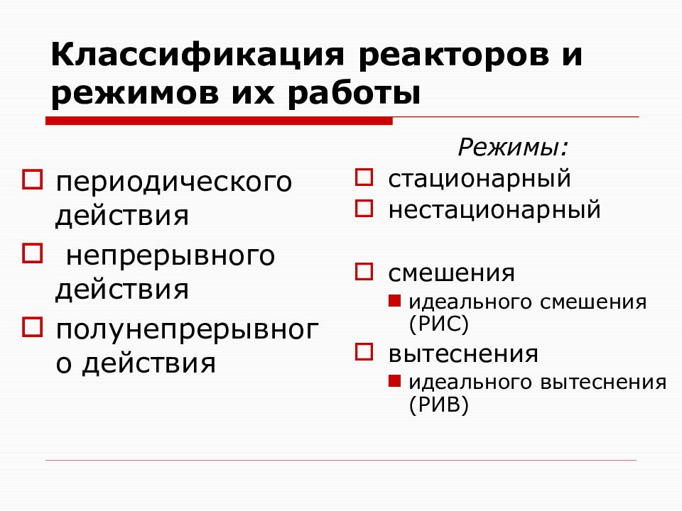 Химические реакторы презентация