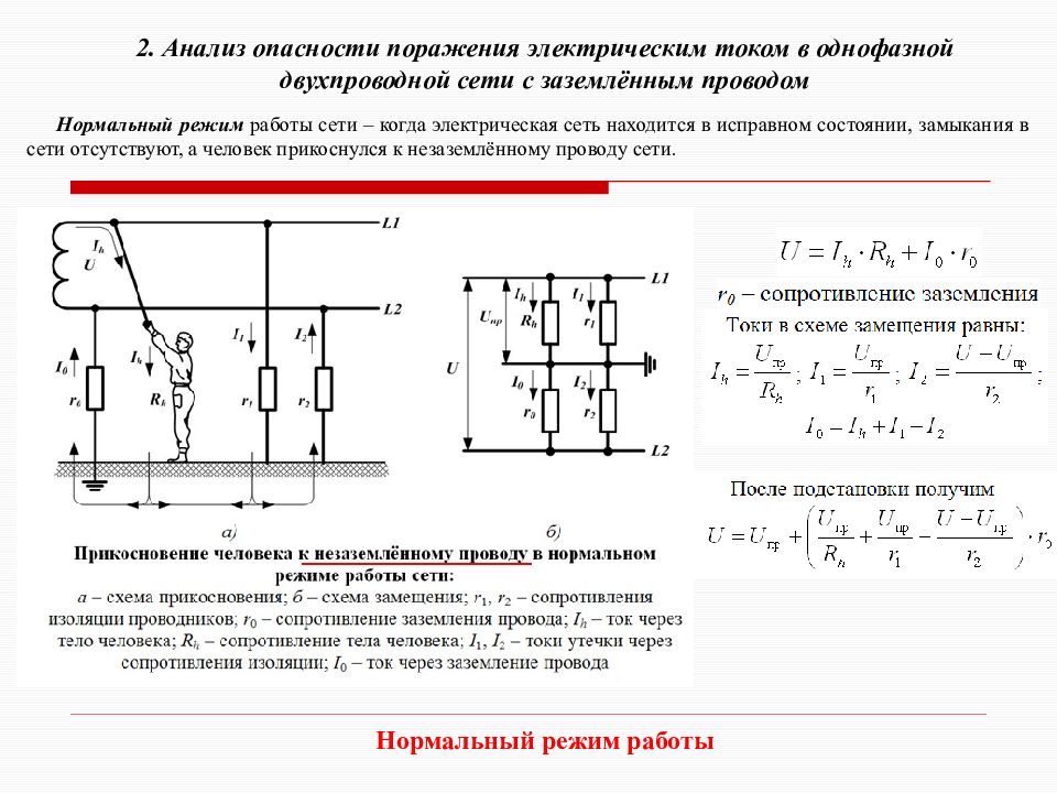 Одной из причин поражения током является напряжение шага начертите схему