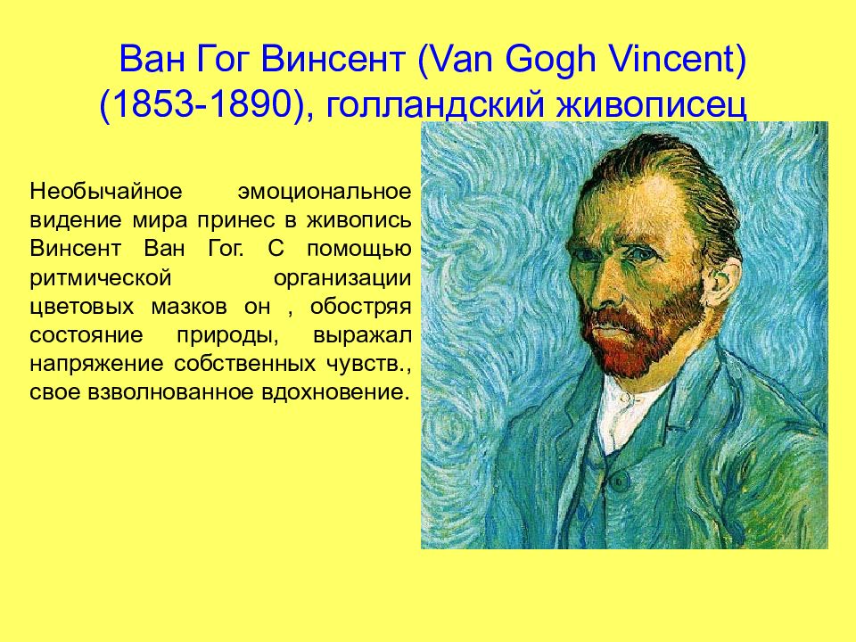 Презентация о винсент ван гог