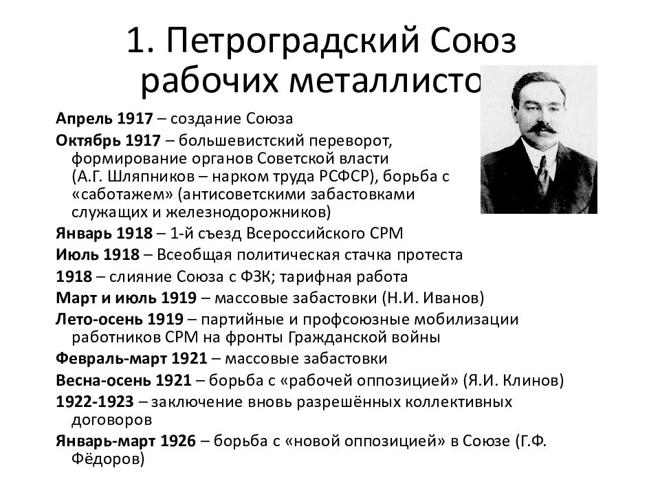 Презентация история профсоюзов в россии