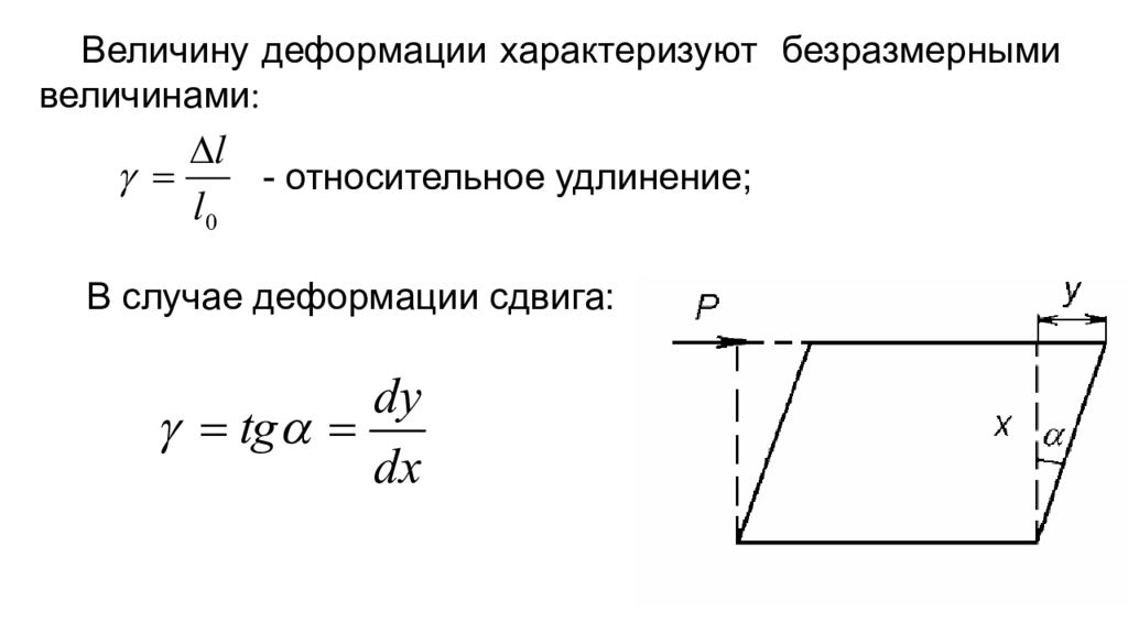 Деформация сдвига. Относительная деформация сдвига формула. Величины характеризующие деформацию. Величины характеризующие деформацию сдвига. Угол сдвига и деформация.