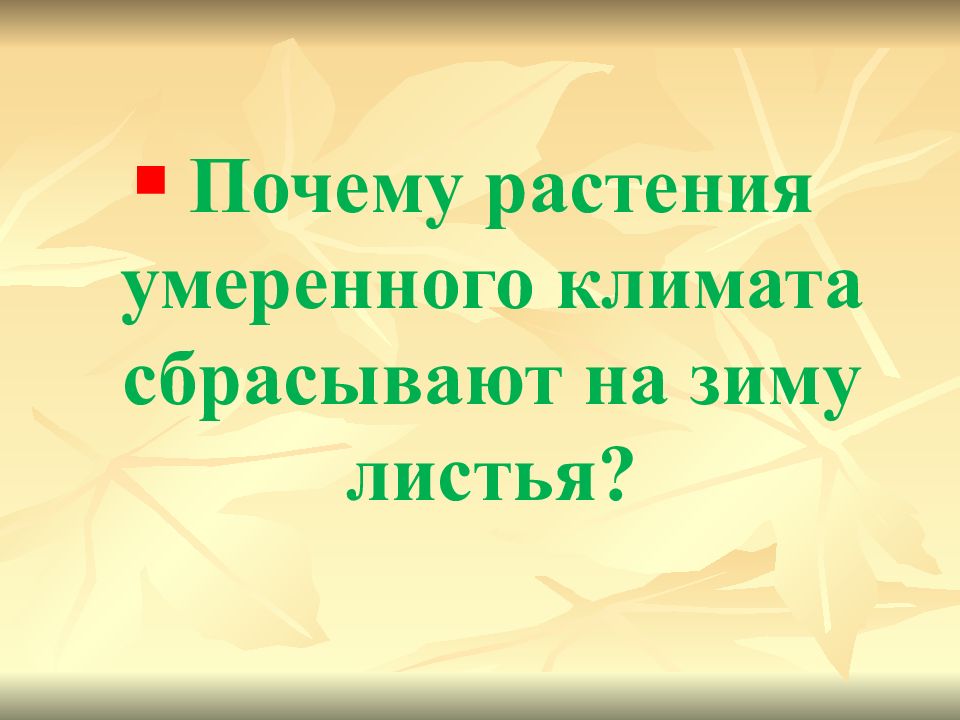 Испарение воды растениями листопад презентация