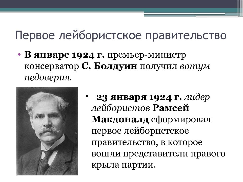 Лейбористская партия лидер. Лейбористская партия Великобритания 20 век. Первое лейбористское правительство в Великобритании 20 е. Лейбористская рабочая партия Великобритании в 1920-е. Лейбористское правительство 1924.