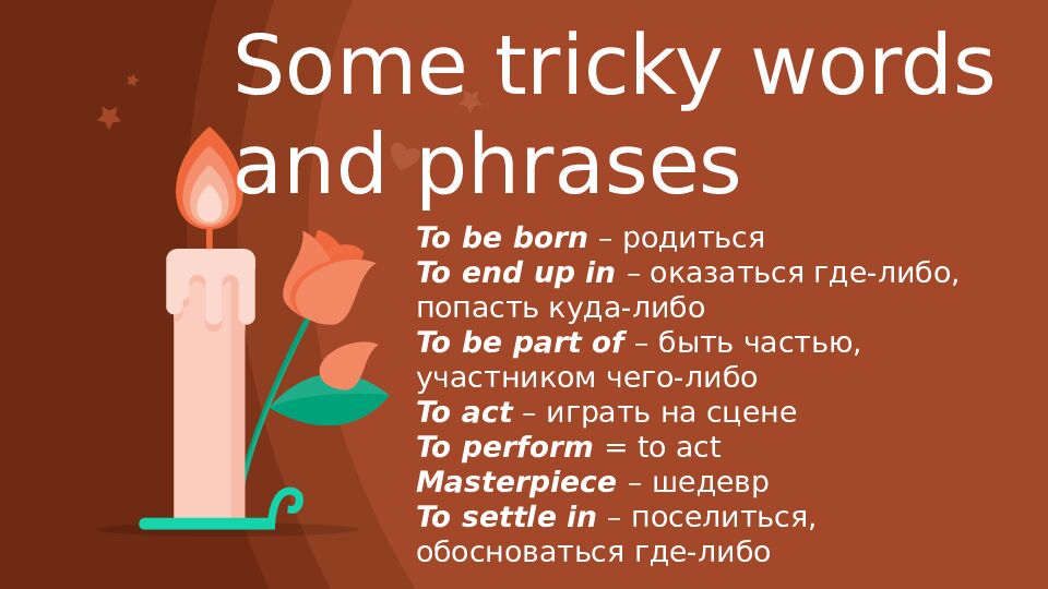 Some tricky words and phrases
