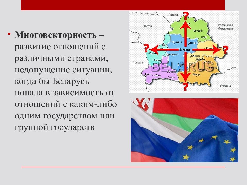 Политика республики беларусь. Внешняя политика РБ. Многовекторность внешней политики Беларуси. Внешняя политика Белоруссии презентация. Многовекторная внешняя политика это.