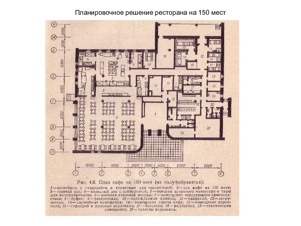 Проект ресторана на 100 мест чертежи